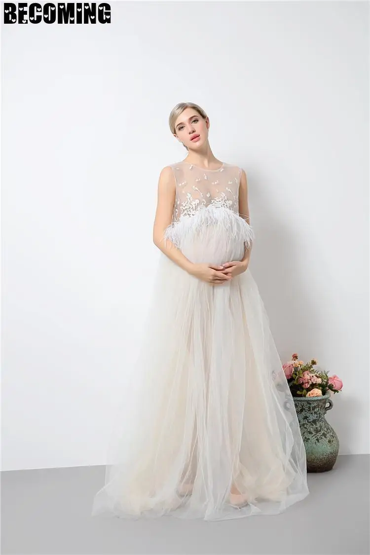 Платье для беременных фотосессии длинное платье Одежда женщин фотосъемки