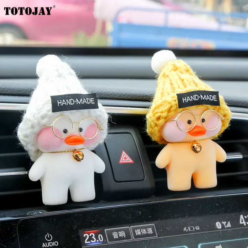 

1 шт. 8 см Kawaii LaLafanfan кафе утка игрушка мультфильм Милая утка автомобиль Декор животные куклы Девочки игрушки подарок на день рождения для дет...