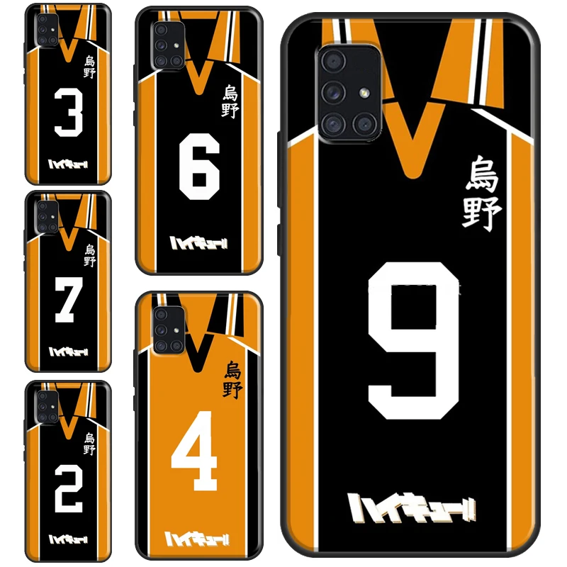 Haikyuu! Чехол Karasuno JERSEY SHOYO HINATA для Samsung A32 A52 A12 A42 A72 A02 A10 A20 S A40 A50 A70 A11 A31 A51 A71 A21S A20e |