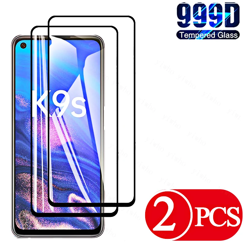 

2PCS Tempered Glass on Film for OPPO K9s K9Pro K7x 5G K5 A35 A54 Screen Protectors for OPPO A55 A16 A53s A95 A94 A54 A74 5G