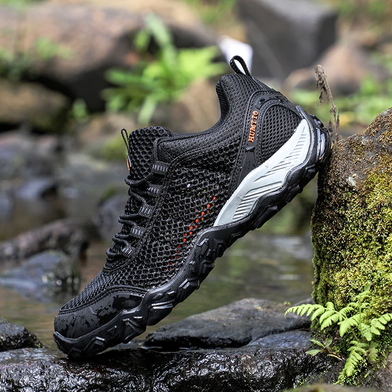 Online HUMTTO Sepatu Hiking Sepatu Climbing Olahraga Luar Ruangan Sejuk Pria Sepatu Berburu Wanita Sneakers Trekking Sepatu Bot Pergelangan Kaki Sepatu Taktis