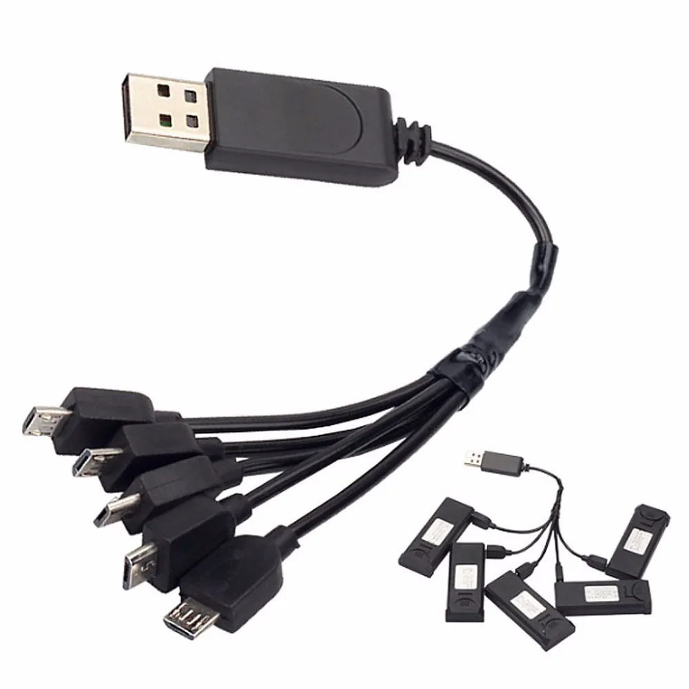 1 для 5 зарядное устройство мульти зарядка Visuo Xs809 Xs809w Xs809hw кабель Rc Дрон