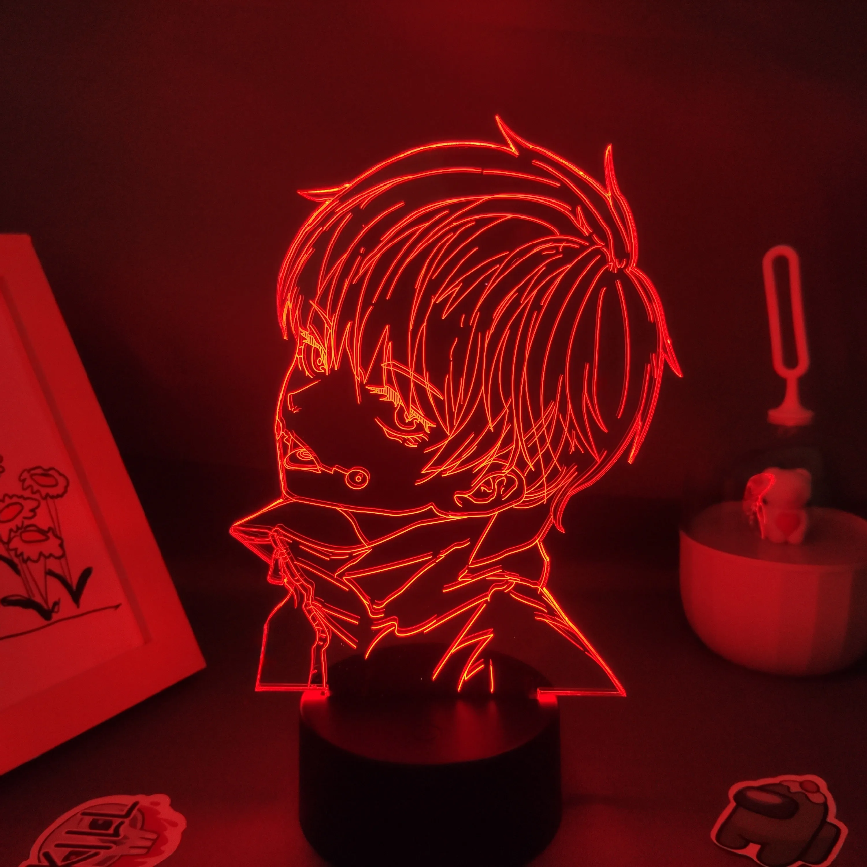 Аниме Jujutsu кайсен рисунок Inumaki Toge 3D светодиодный лавовые лампы RGB ночные