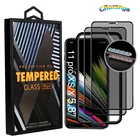 Защитный экран с бесплатной рамкой для iPhone 12 Pro max Anty Spy частное закаленное стекло для iPhone 11 Pro XS Max Xs XR пленка