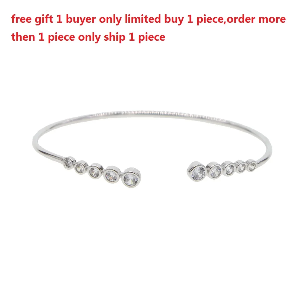Бесплатный подарок новинка браслет на запястье серебряного цвета женские