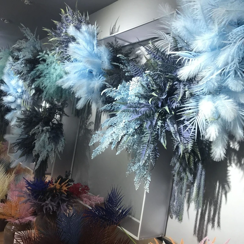 Искусственные цветы синие декоративные для свадьбы вечевечерние | Дом и сад