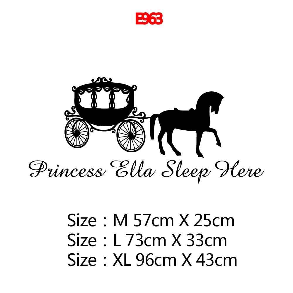 Мультфильм лошадь принцесса пользовательское имя обои для девочки комнаты