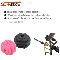 archery compound bow shooting bowstring decelerator damper 8 colors rubber stabilizer for outdoor string sling shot hunting