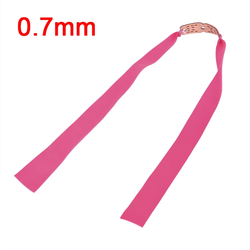 

1pc Slingshots Flat Rubber Band Thicknes 0.5-0.7mm 5Color Catapult Natural Latex Flat Elastic Resilient for Shooting