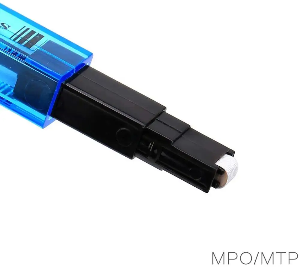 Fiber Optic Cleaning Tool for MPO and MTP Connectors MPO One Click Cleaner, 500 Cycles Cleaning Connector Equipment