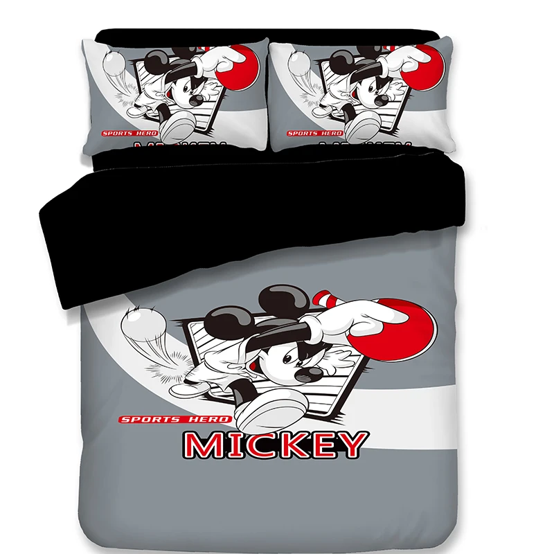 Толстый милый комплект постельного белья с Минни и Микки Маусом 3 шт. одиночный