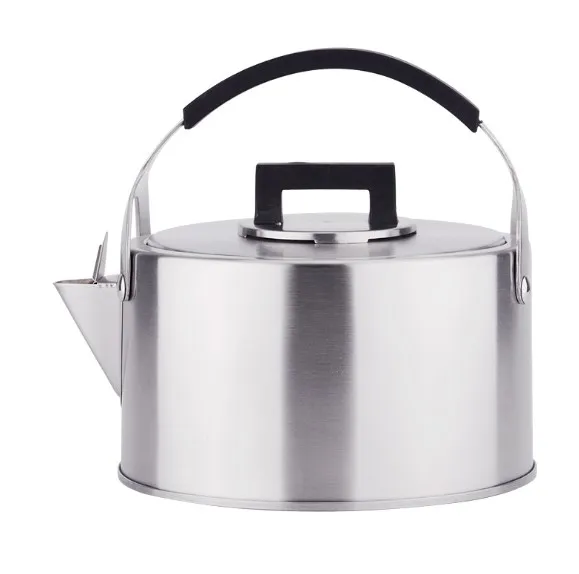 430Premium Whistling Tea Kettle Rust Resistant Stainless Steel Gas Electric Induction Stovetop Kettle Water Kettles Camping Teap - Цвет: 3L