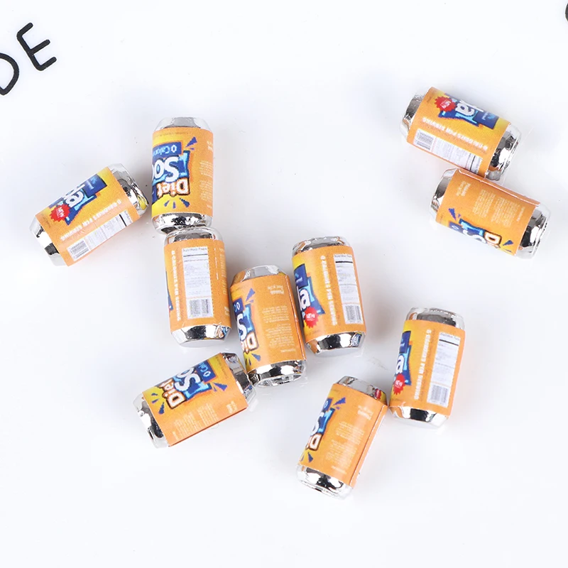 10 шт./лот бутылки банки для пива 1:12 миниатюрная мебель кукольного домика