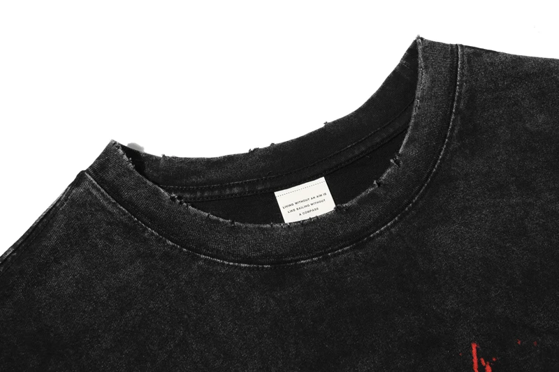 T Shirt Men Pattern Hip Hop Streetwear Pure Cotton Oversize Short Sleeve O-neck Couple Casual Harajuku | Мужская одежда