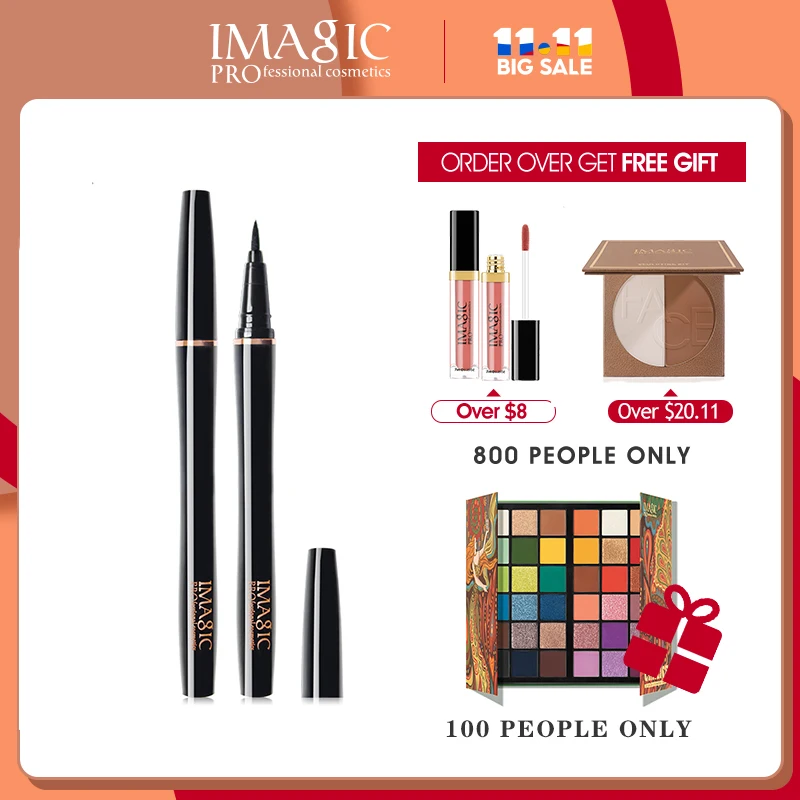 Жидкая подводка для глаз IMAGIC водостойкая Черная Подводка бренд |