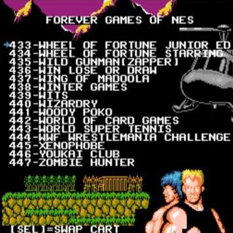 Игровой картридж FOREVER DUO 852 в 1 (405 + 447) для 60-контактной игровой тележки всего