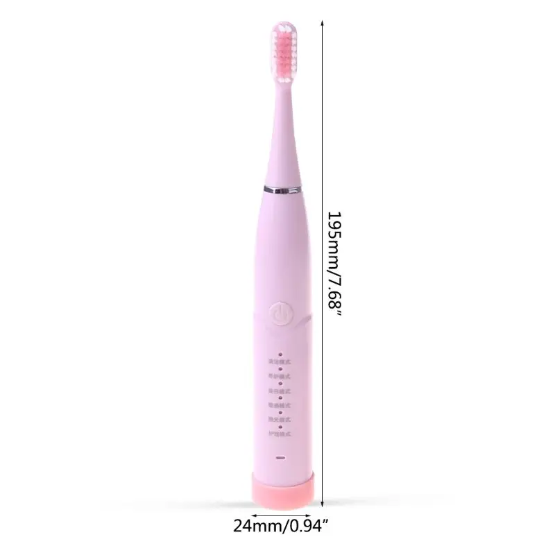 

Powerful Electric Toothbrush USB Rechargeable Sonic Waterproof Deep Clean Teeth Brush Cleaning Dental Care