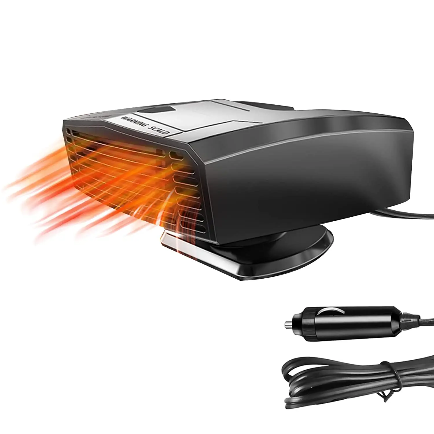 

Car Heater Portable Fan 2022 Newest Fast Heating Quickly Defrost Defogger 12V 180W 360 Degree Rotary for Automobile Windscreen