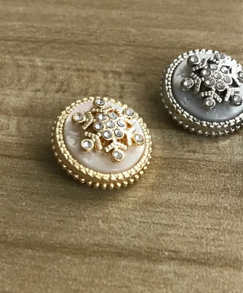 2019 г. пуговицы Стразы со снежинками и стразами для роскошного Кашемирового