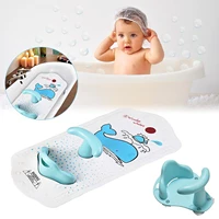 baby bath mat with baby shower seat bathtub cushion back support non slip safety comfortable bathroom chair baby bath seat