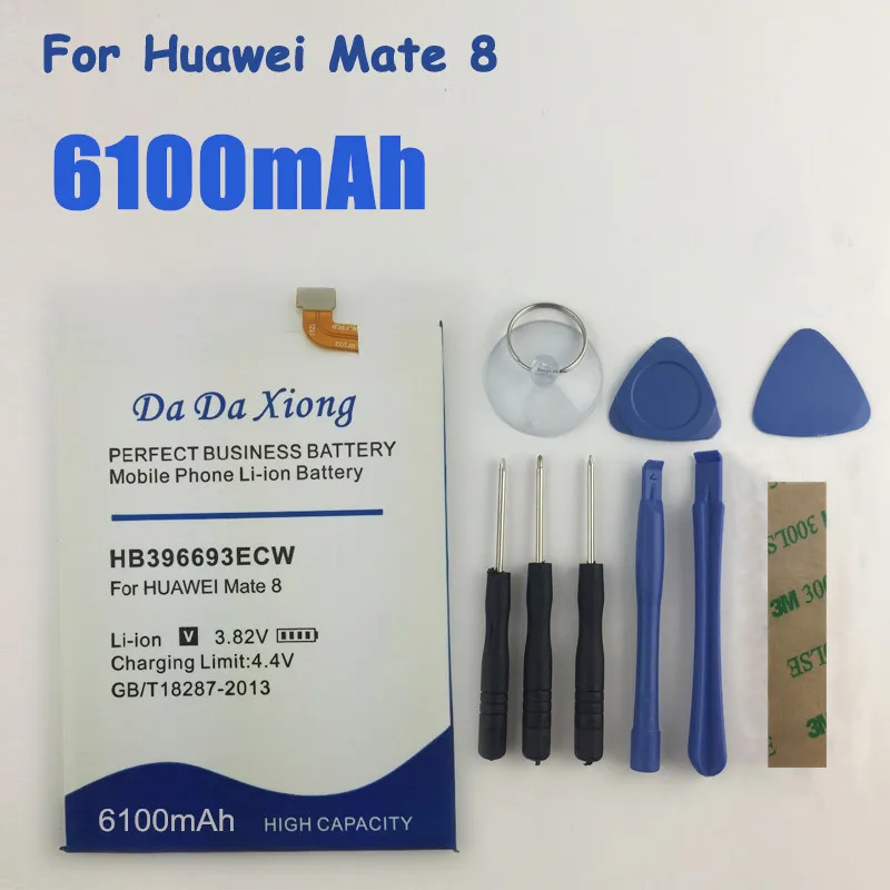 6100mAh HB396693ECW Аккумулятор для Huawei Mate 8 NXT AL10 TL00 CL00 DL00 mate8|battery for huawei|battery forbatteries batteries |