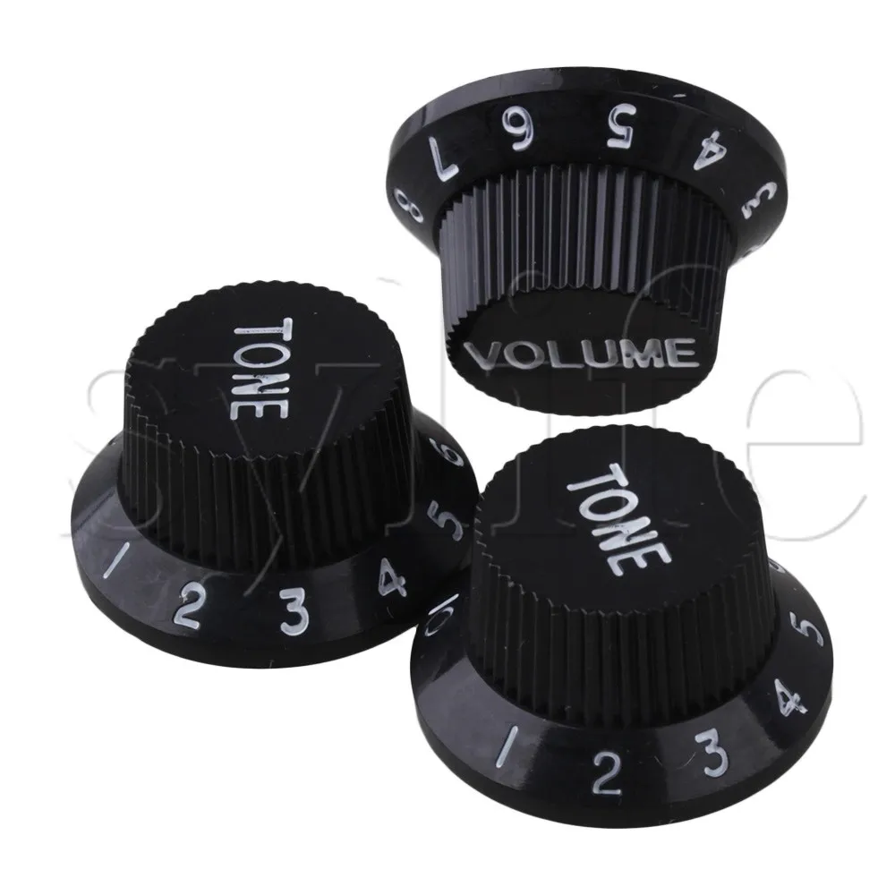 Черная ручка для гитары громкий тон Белый Цифровой гитары|Детали и аксессуары