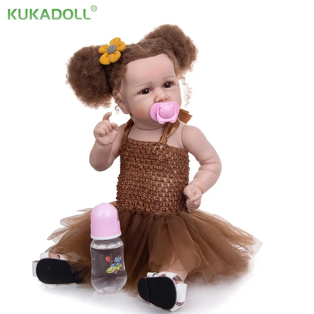 

KUKADOLL 23 дюйма Новорожденный ребенок Рождественский подарок наряд дети много аксессуаров малыш на день рождения подарок