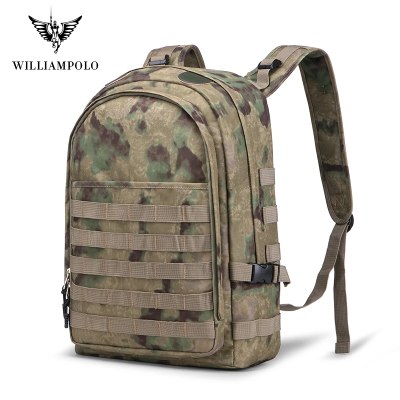 Williampolo Camouflage Large Capacity Molle Tactical Backpack Army Military  Outdoor Hiking Trekking Camping Bag #187119-120