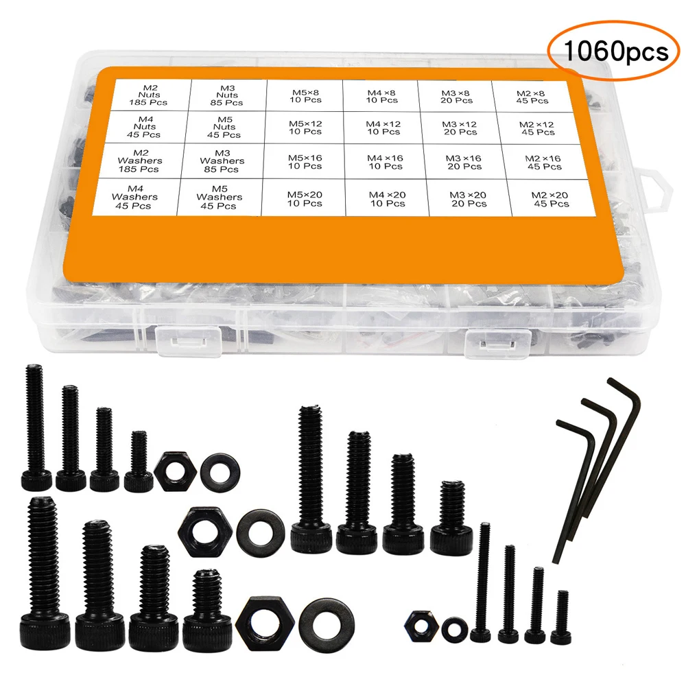 1060 шт углеродистая сталь головка цилиндра шестигранный комбинированный болт M2 M3