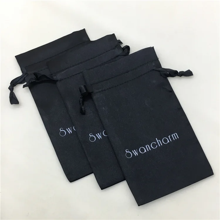 Атласная сумка на шнурке шелковые карманные