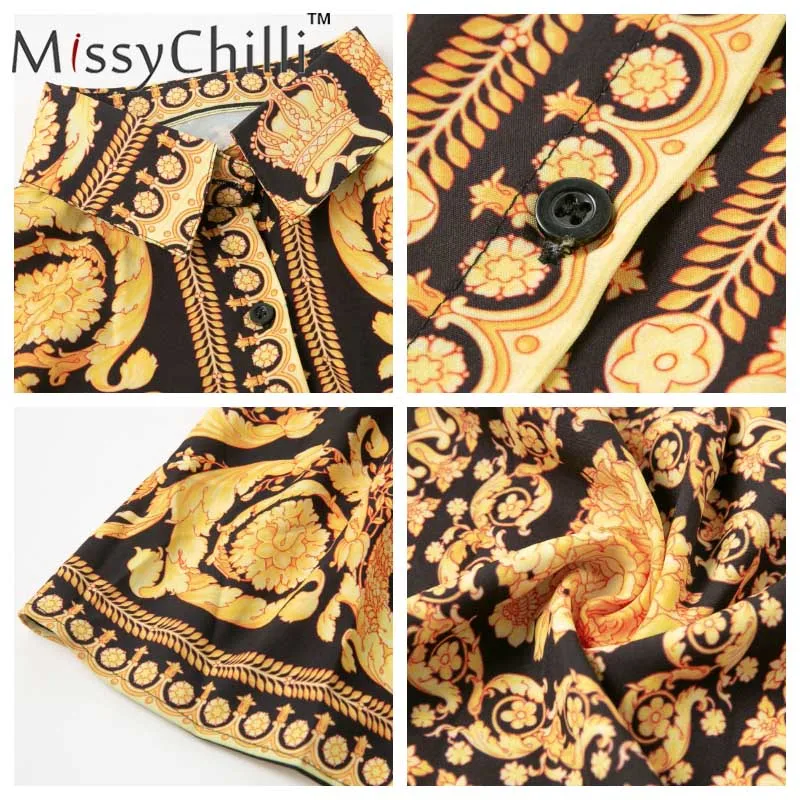 MissyChilli сексуальное Золотое вечернее платье с пейсли, женское осеннее короткое Клубное платье, Дамское элегантное платье большого размера, винтажное платье Vestidos