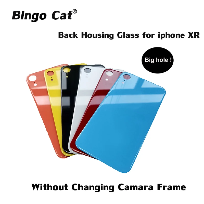 Легкая замена задней крышки стекла заднего корпуса для iphone 8 Plus 8 Корпус задней двери Монтаж корпуса Замена с большим отверстием