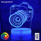 Новейший светильник, 2020, 3D светодиодный ночсветильник, креативная настольная прикроватная лампа, романтический светильник с камерой, детское украшение для дома, подарки