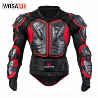 wosawe motorcycle jacket racing armor protector atv motocross body protection jacket unisex clothing protective gear mask gift