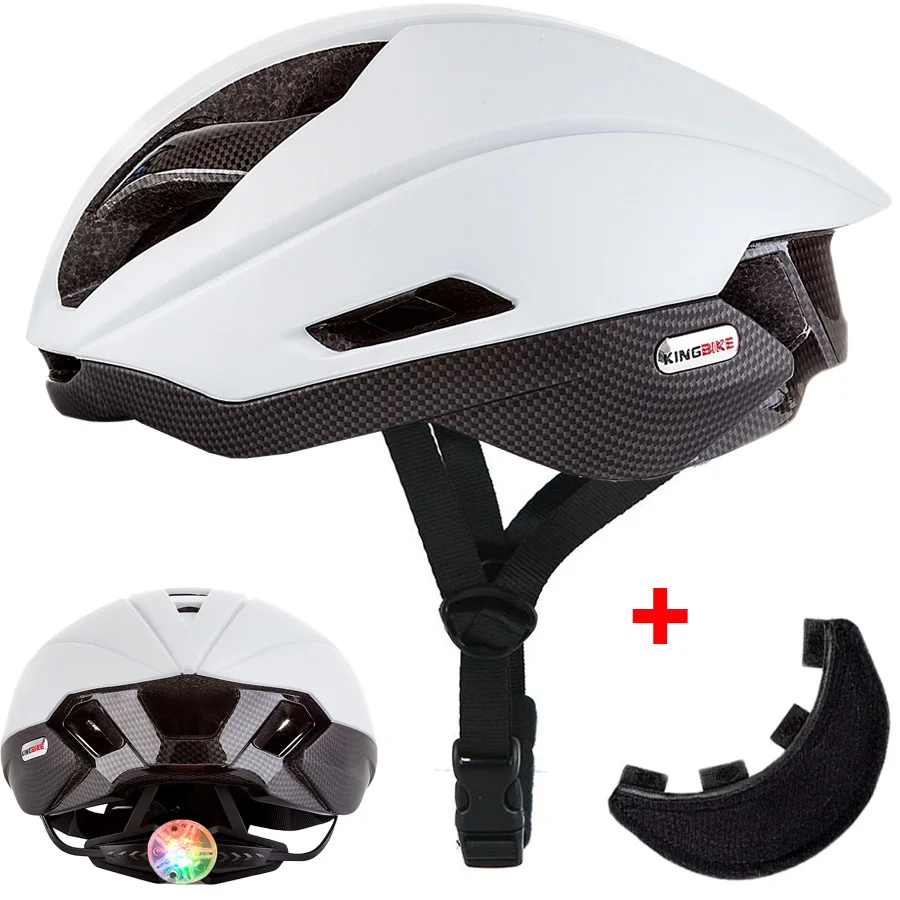 

KINGBIKE Matte White Light Cycling Helmet Men Bike Ultralight helmet Intergrally-molded Mountain Road Bicycle MTB Helmet Safe