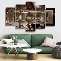 abstract world map canvas painting bedroom 5 pieces canvas poster living room decoration art prints wall pictures home decor