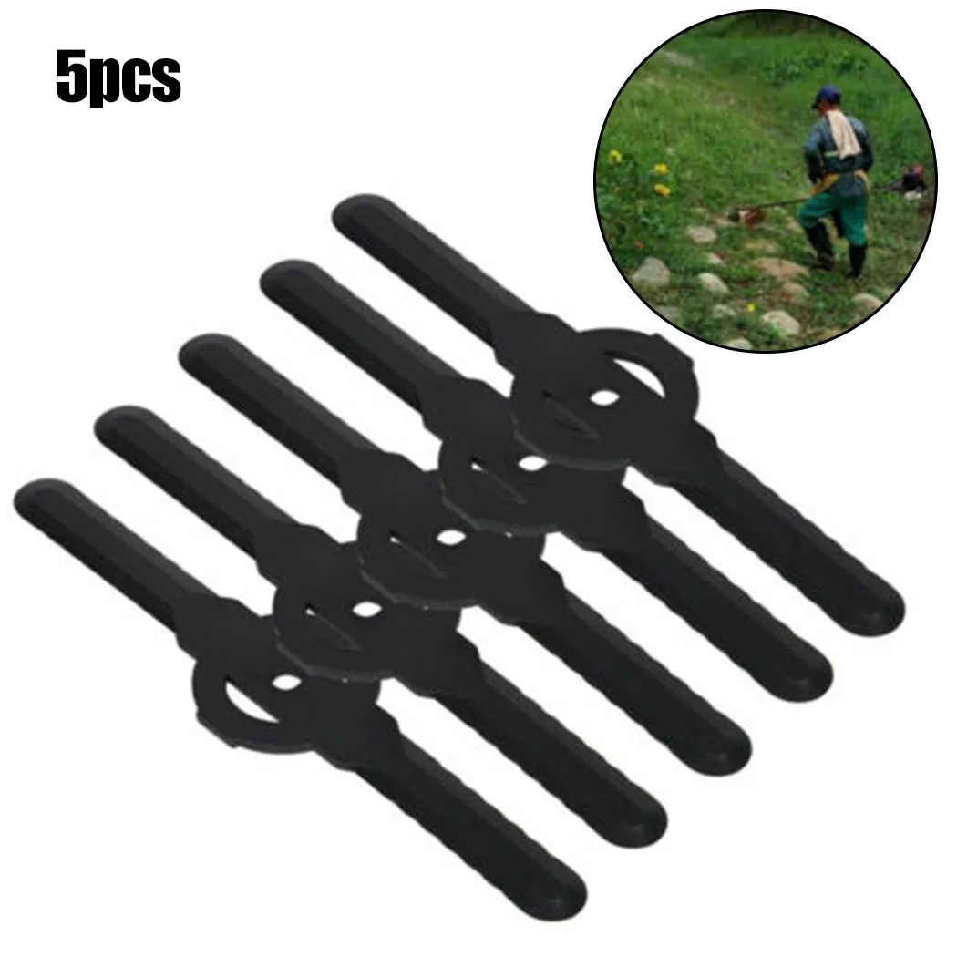 

138mm 5pcs Plastic Trimmer Blades Set Cutter Replace For Cordless Grass Trimmer Strimmer Garden Trimmers Lawn Mower Blades