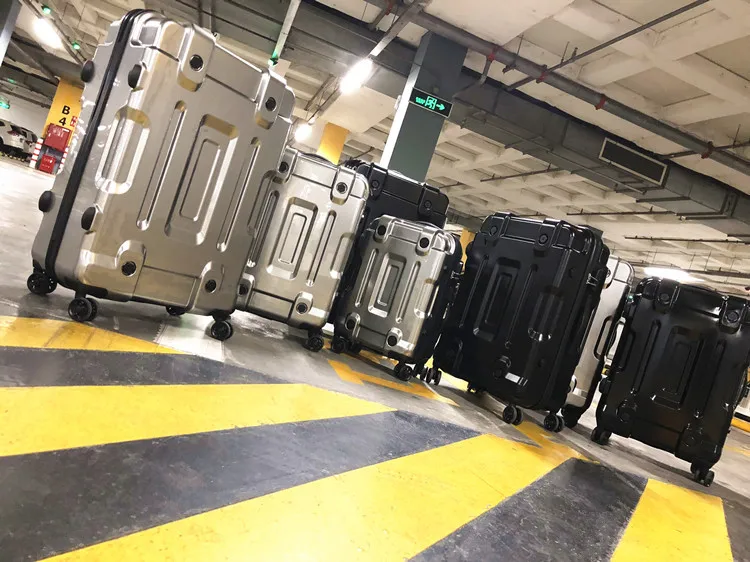 Прокатный багаж TSA рама из алюминиевого сплава+ металлическая Дорожная сумка из АБС-пластика женская сумка для посадки sci-fi для переноски багажа