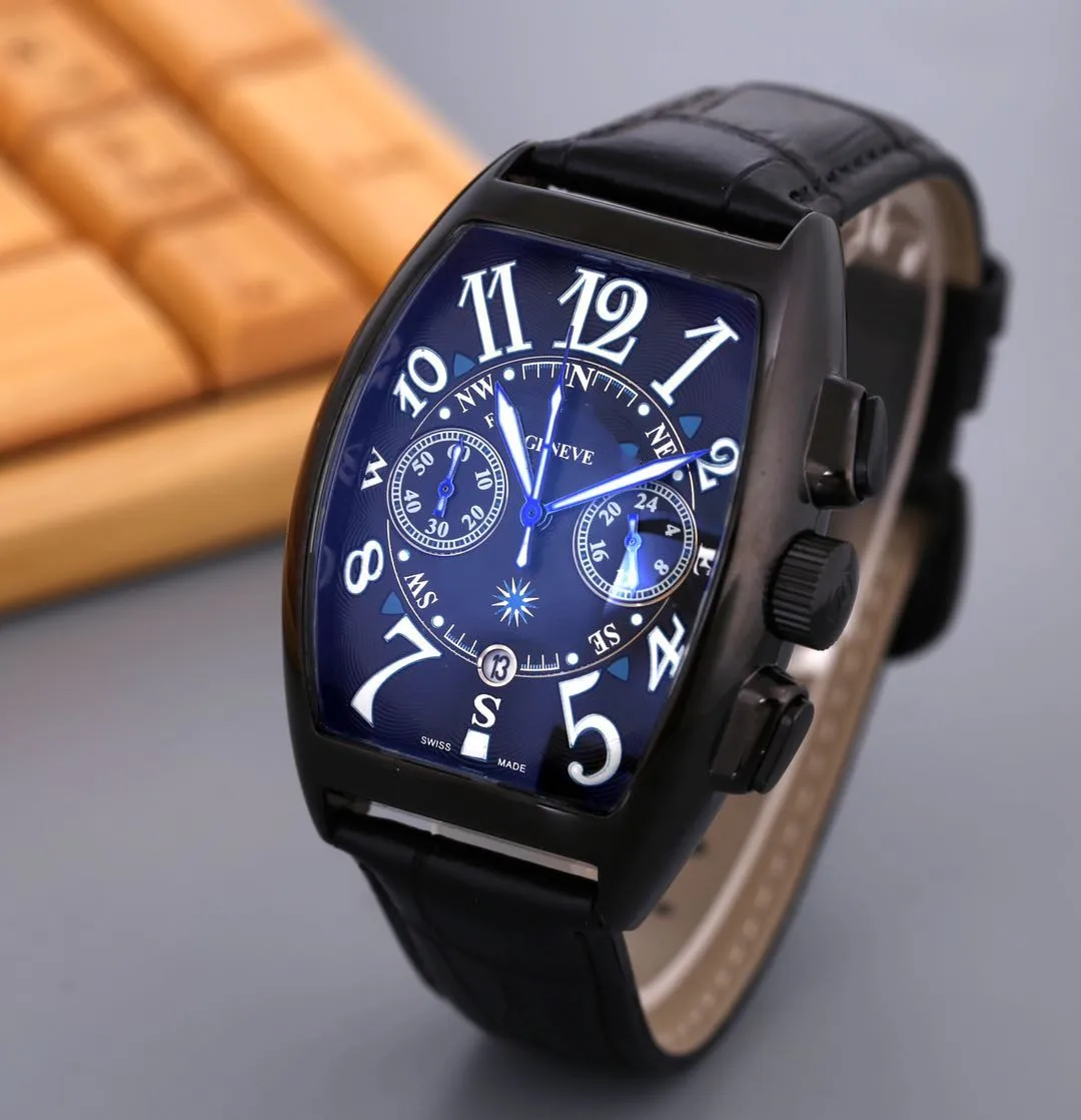 

2021 new high-end business men's watch fashion watch personality watch six pin function watch