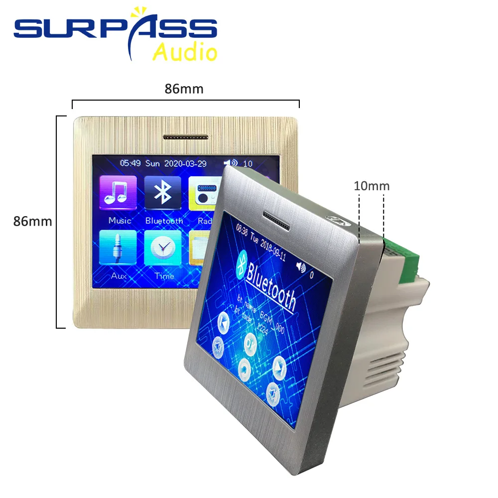 4-канальный беспроводной Bluetooth-усилитель мощности в стену умный музыкальный