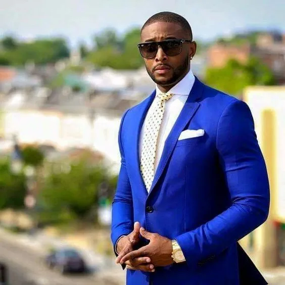 Мужской свадебный костюм жениха из двух предметов дизайнерские брюки