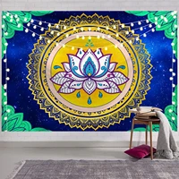 datura flowers tapestry bohemia mandala wall hanging window curtain canvas on the wall room decoration accessories aesthetic