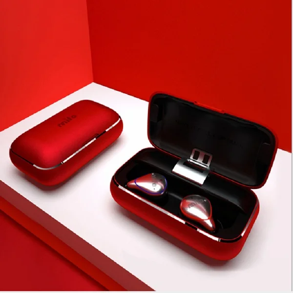 Red Professional Индивидуальные Mifo O5 Bluetooth 5,0 настоящая беспроводная Bluetooth гарнитура бинауральные мини наушники InEar HIFI TWS IPX7 водонепроницаемые наушники - Цвет: Red Professional