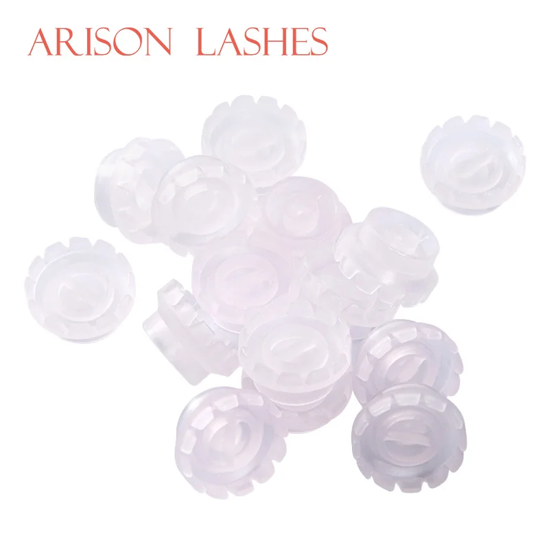 

100/200pcs False Eyelashes Blooming Cups Planting Grafting Rapid Bloom Sun Flower Glue Cup Fan Eyelash Extension Makeup Tools