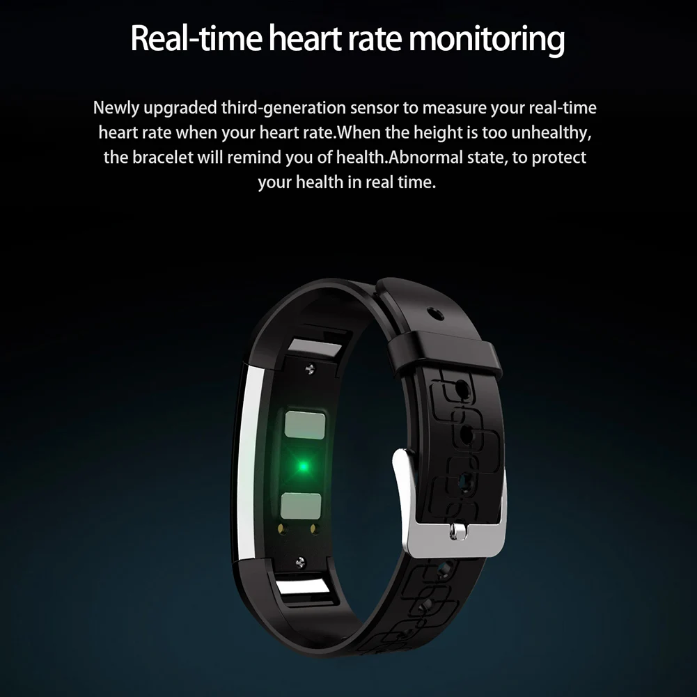 

Hot Sale Heart Rate Monitor Call Reminder Sports Pedometer Smart Bracelet Waterproof New
