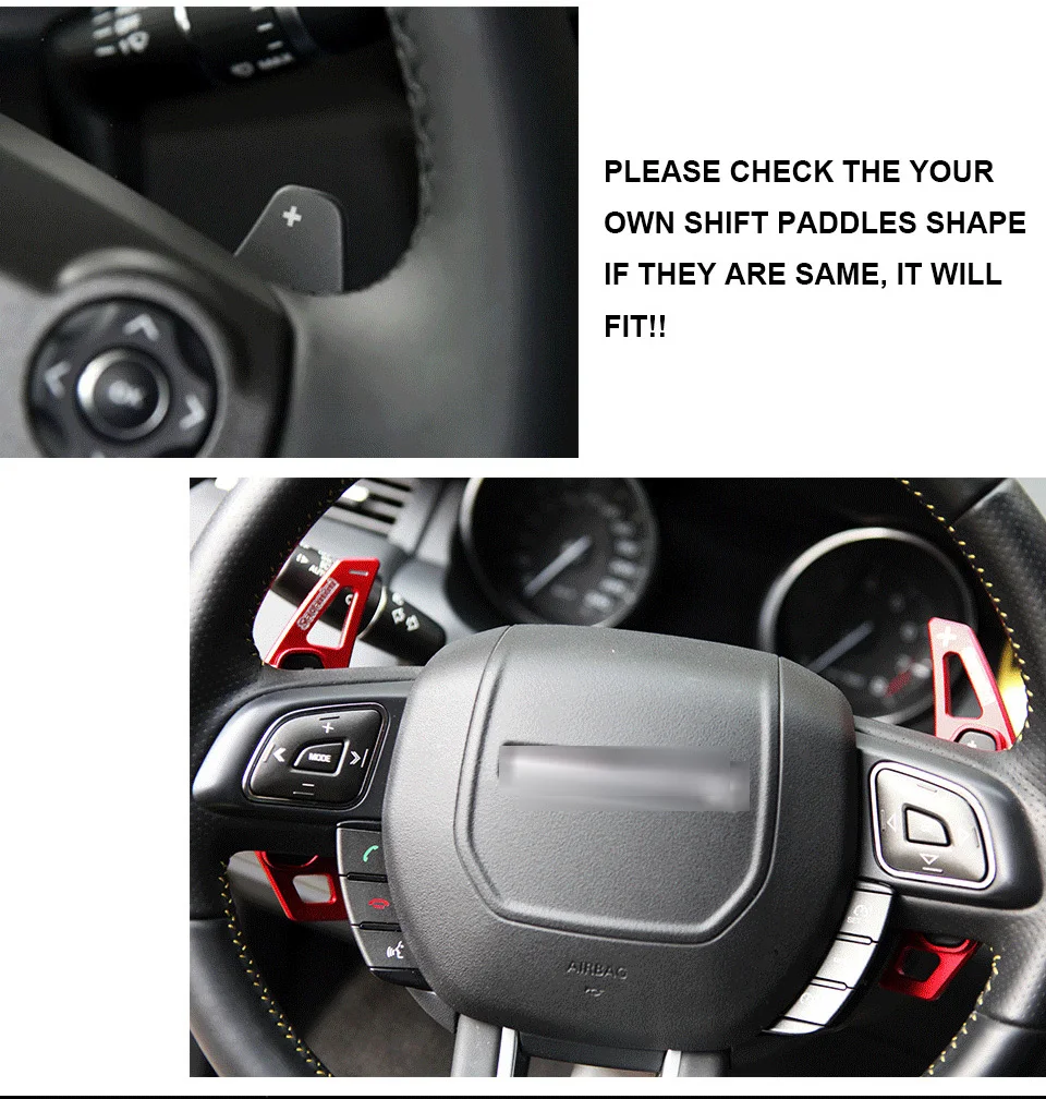 2 шт. алюминиевый автомобильный рычаг переключения передач на руль для Jaguar F TYPE 2013