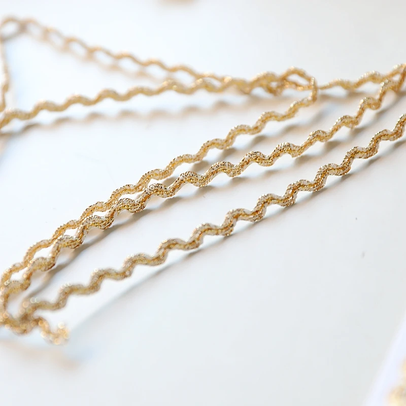 1 ярд 90 см новейшая кружевная ткань Высококачественная лента 0 3 гипюр Золотой