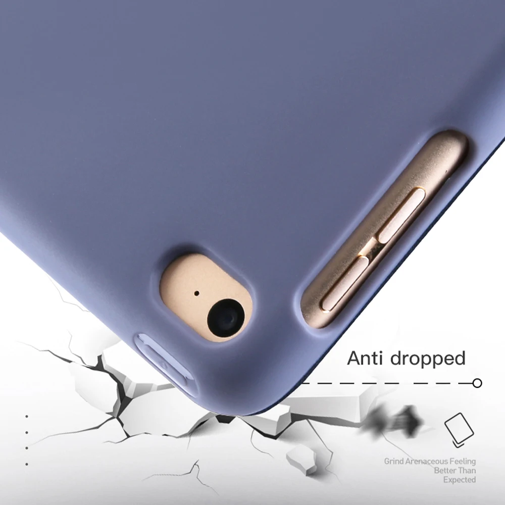 Чехол для iPad Mini 4 3 2 1 чехол из искусственной кожи и силикона мягкий трехскладной
