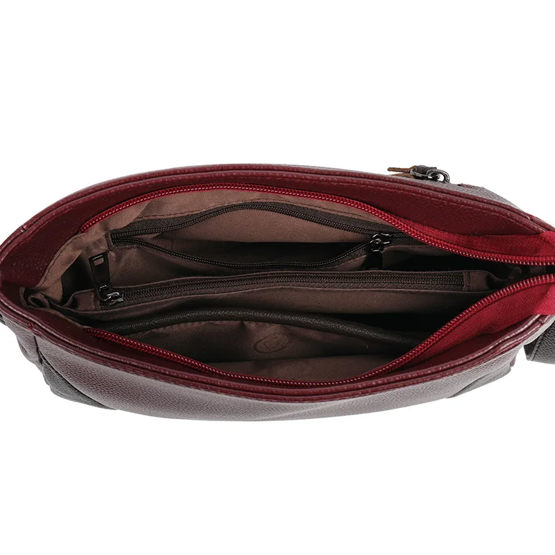 

Contrast Color PU Leather Shoulder Bags for Women Simple Commuter Type Messenger Bag Ladies Vintage Designer Wild Handbags Sac