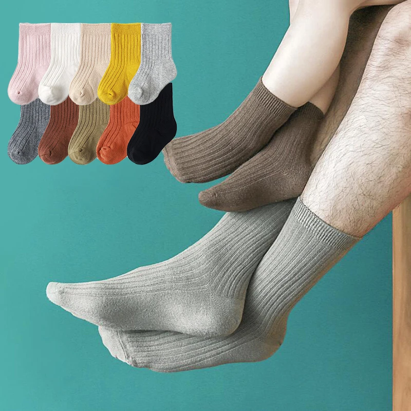 

10 цветов, детские носки для мальчиков, хлопковые мягкие детские носки до щиколотки для девочек, Повседневные детские разнообразные Семейные носки